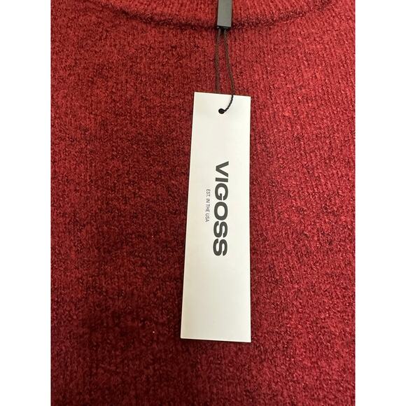 Vigoss Maroon Ruffle Sweater - Picture 5 of 9